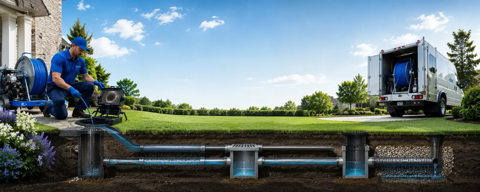 Outdoor drain cleaning information for Bonduel, WI